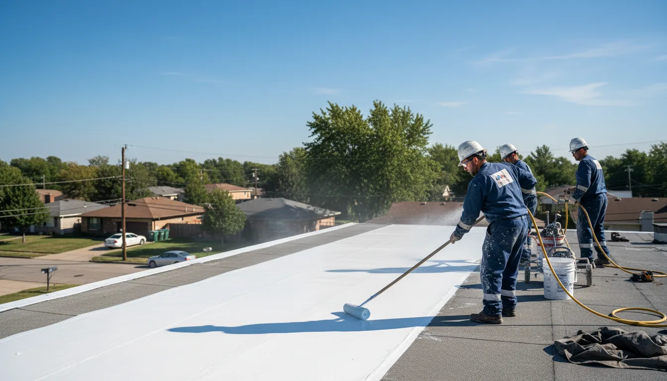 Commercial roof coating in Tinnie, NM near me